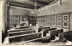 CPA Grenoble Le Palais de Justice Salle de la cour des comptes Cheminee et boiserie de Jude (XVI sie