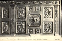 CPA Grenoble Palais de Justice Boiseries de l'ancienne Salle du Parlement (XVII siecle) 