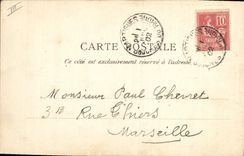 CPA Bateau de Guerre Le Charlemagne Cuirasse d'Escadre faisant son Tir 