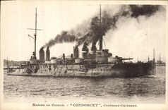 CPA Bateau de Guerre Marine de Guerre Condorcet Croiser Cuirasse 