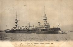 CPA Bateau de Guerre Le Chanzy croiseur cuirasse 