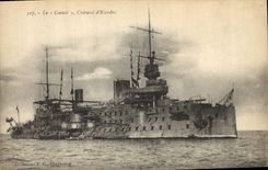 CPA Bateau de Guerre Le Carnot Cuirasse d'Escadre 