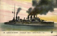 CPA Bateau de Guerre Marine de guerre Dreadnought Danton Cuirasse d'escadre 
