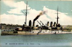 CPA Bateau de Guerre Marine de guerre Le Danton 