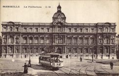 CPA Marseille La Prefecture Tramway 