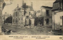 CPA Militaria Choisy au Bac Une rue apres le bombardement 