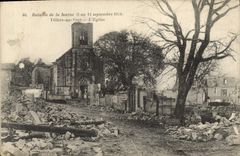 CPA Militaria Bataille de la Marne (6 au 12 septmebre 1914) Villers au Vent L'Eglise 