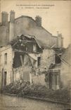 CPA Militaria Le bombardement en Champagne Eparnay Rue de Sezanne 