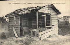 CPA Militaria La Grande Guerre 1914 16 Bombardement de Verdun Un bureau d'Octroi 