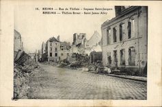CPA Militaria Reims Rue de Thillois Impasse Saint Jacques 