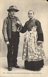 CPA Folklore Maries de Ploare Environs de Douarnenez L'entree en gavotte Mariage