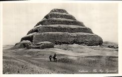 CPA Egypt Egypte Sakkara The Step Pyramid 
