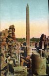 CPA Egypt Egypte Karnak Obelisk of Queen Maliere 