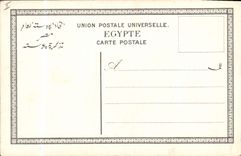 CPA Egypt Egypte Karnak Mur du temple et colonnes 