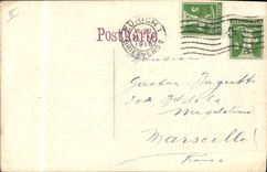 CPA Fantaisie (dessin a la main ) Arbres