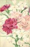CPA Fantaisie (dessin a la main ) Fleurs