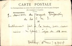 CPA Fantaisie (dessin a la main ) Papillon