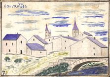 CPA Fantaisie (dessin a la main ) Couvrelles 