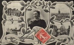 CPA Folklore Quimper Femme 
