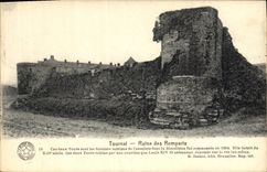 CPA Tournal Ruine des Remparts 