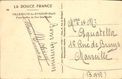 CPA Villeneuve les Avignon (Gard) Porte fortifiee du Fort Saint Andree 