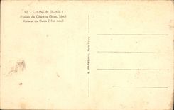 CPA Chinon Ruines du Chateau 