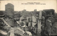 CPA L'Auvergne Pittoresque Chateau de Murols Interieur des Ruines 