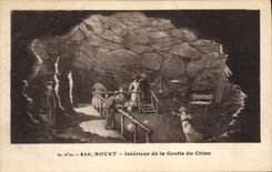 CPA Royat Interieur de la Grotte du Chien 