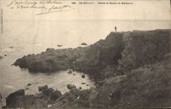 CPA Le pouldu pointe et Grotte de Kerheron 