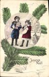CPA Fantaisie Enfants Poupee  Joyeux Noel 