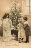 CPA Fantaisie Enfants Poupee  Joyeux Noel Ange 
