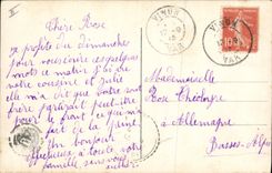 CPA Fantaisie Enfants Poupee  J'attend comme un bruit a la porte Quel est ce pli que l'on m'apporte?