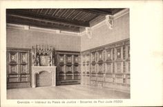 CPA Grenoble Interieur du Palais de Justice Boiseries de Paul Jude (1520) 