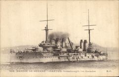 CPA Bateau de guerre Marine de Guerre Danton Dreadnougth 