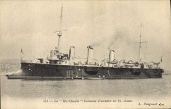 CPA Bateau de guerre Le Du Chayla Croiseur d'escadre de deuxieme classe 