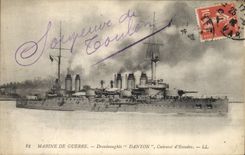 CPA Bateau de guerre Marine de Guerre Dreadnoughts Danton Cuirasse d'Escadre 
