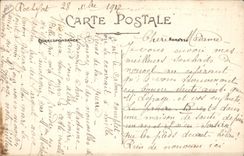 CPA Bateau de guerre Rochefort sur Mer Le Duguay Trouin passant sous le pont Transbordeur