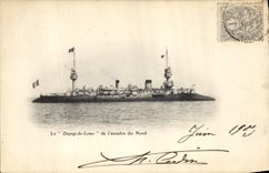 CPA Bateau de guerre Le Dupuy de Lome de l'escadre du Nord 