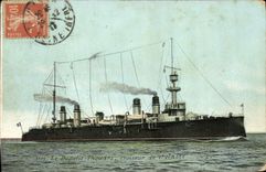 CPA Bateau de guerre Le Dupetit Thouars Croiseur de premier classe 