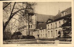 CPA Le Mans la Prefecture et l'Eglise de Notre Dame de la Couture 