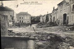 CPA Militaria Guerre de 1914 1915 Fenneviller apres le bombardement 