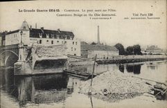 CPA Militaria La grande guerre 1914 15 Compiegne le pont saute sur l'oise 