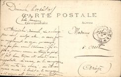 CPA Militaria Cafe restaurant au bord du vieil yser Belgique 