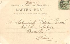 CPA Folklore Botrel et Jaffrenou dans la chanson fume ta pipe 