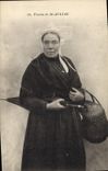 CPA Folklore Femme de St Auliac 