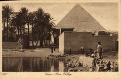 CPA Egypte Egypt Caire Mena Village 