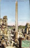 CPA Egypte Egypt Karnak Obelisque de la reine Makere 