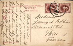 CPA Egypte Egypt Le Obelisque 