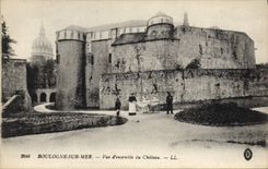 CPA Boulogne sur mer Vue d'ensemble du chateau 