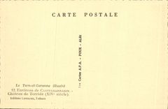 CPA Tarn Garonne illustre Chateau de terride XIV siecle